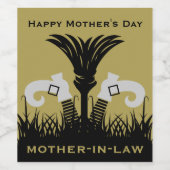 Funny Mother Weinetikett (Einzelnes Label)