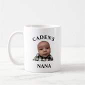 FUNNY MOTHERDAY NANA ODER GRANDMA BABY GESICHT Tas Kaffeetasse (Links)