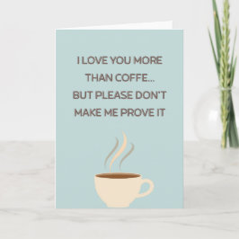Funny Mother's Day Coffee Photo Card Karte