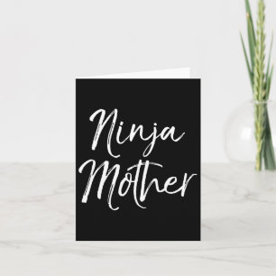 Funny Mother's Day Geschenk für Mamas Karate Gesch Karte