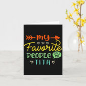 Funny Mother's Day Gift My Favorite People Call Me Karte (Gelbe Blume)