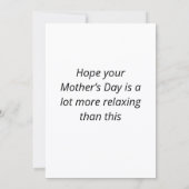 Funny Mother's Day Pig Feiertagskarte (Rückseite)