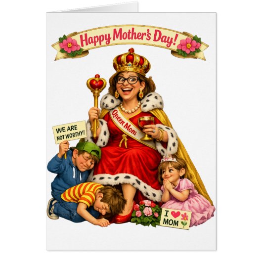 Funny Mother's Day - Queen For A Day (Vorne)