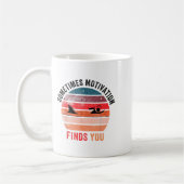 Funny Motivation Shark Quote, Sometimes Motivation Kaffeetasse (Links)