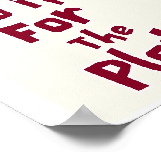 Funny Motivational Ace of Hearts Trendy Wall Art Poster (Ecke)