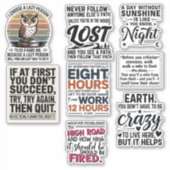 funny Motivational quotes for life To Inspire You Aufkleber (Vorderseite)