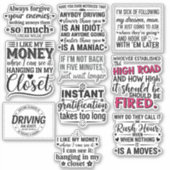 funny Motivational quotes for life To Inspire You Aufkleber (Vorderseite)