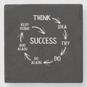 Funny motivational quotes success mindset steinuntersetzer