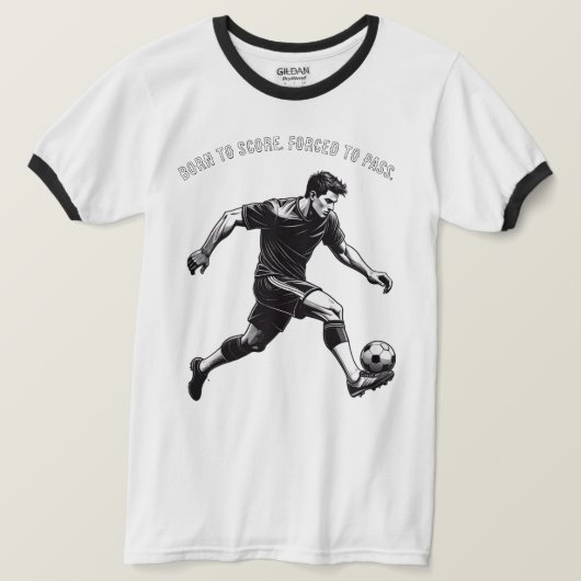 Funny & Motivational Soccer T-Shirt (Design vorne)