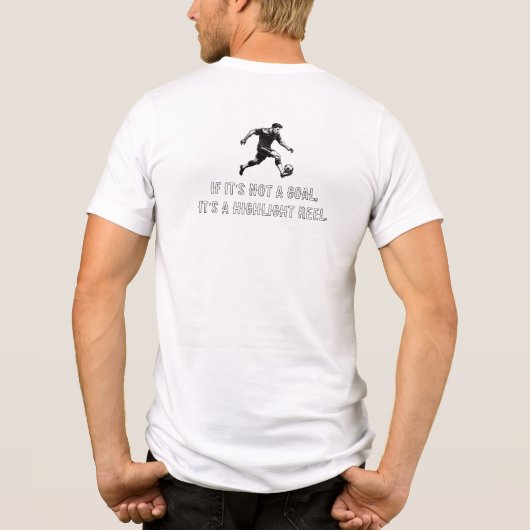 Funny & Motivational Soccer T-Shirt Tri-Blend Shirt (Rückseite)