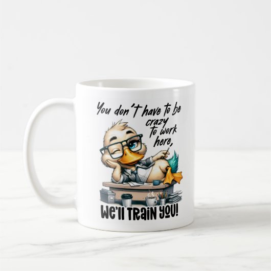Funny Motivierend Duck Tasse | Büro Humor (Links)