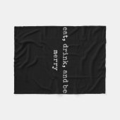 Funny Motivierend Ess Fleecedecke (Vorderseite (Horizontal))