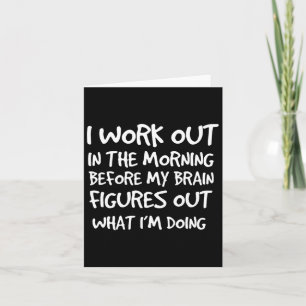 Funny Motivierend Gym Quote Workout Bodybuilding Karte
