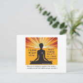 Funny Motivierend Postcard Postkarte (Stehend Vorderseite)