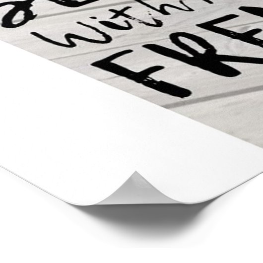 Funny Motivierend Poster (Ecke)