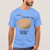 Funny Motivierend Potato to Vodka T-Shirt (Vorderseite)