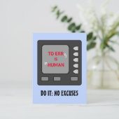 Funny motivierend Rudersport Postkarte (Stehend Vorderseite)