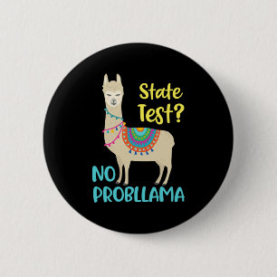 Funny Motivierend Staat Test Day Button