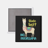 Funny Motivierend Staat Test Day Magnet (Vorderseite/Rückseite)