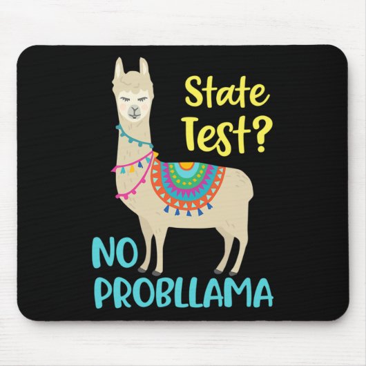Funny Motivierend Staat Test Day Mousepad (Vorne)
