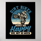 Funny Motocross Enduro Bike Reiter Dirt Bikes mach Poster (Vorne)