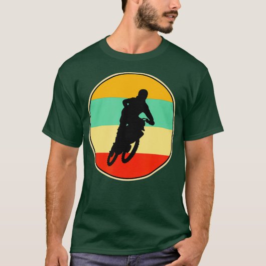 Funny Motocross Retro Vintag Player Geschenk T-Shirt (Vorderseite)