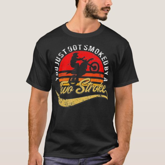Funny Motocross Sie gerade Got von einem Zwei gera T-Shirt (Vorderseite)