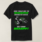 Funny Motocross und Supercross 2 Stoß Geschenk T-Shirt (Design vorne)