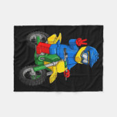 Funny Motorbike Builder Boys Block Building Toys D Fleecedecke (Vorderseite (Horizontal))