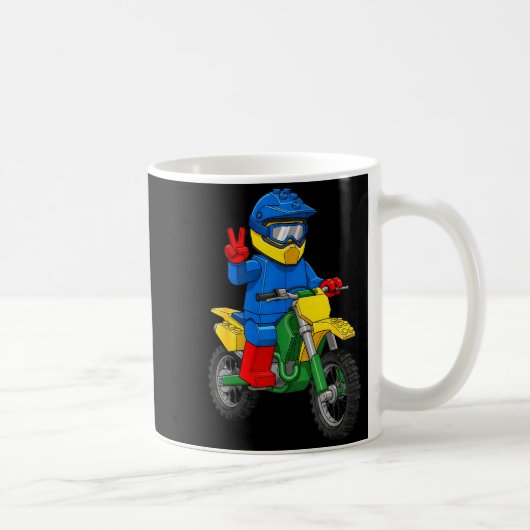 Funny Motorbike Builder Boys Block Building Toys D Kaffeetasse (Rechts)