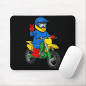 Funny Motorbike Builder Boys Block Building Toys D Mousepad (Mit Mouse)