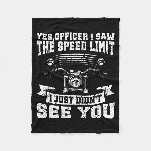 Funny Motorcycle Lover Graphic Women Men Motorbike Fleecedecke (Vorderseite)