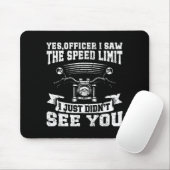 Funny Motorcycle Lover Graphic Women Men Motorbike Mousepad (Mit Mouse)