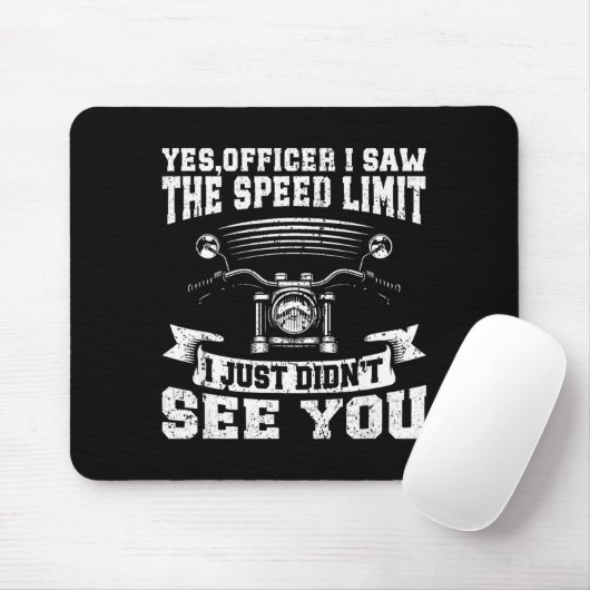 Funny Motorcycle Lover Graphic Women Men Motorbike Mousepad (Mit Mouse)