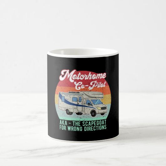 Funny Motorhome Co Pilot Scapegoat Geschenk Kaffeetasse (Mittel)
