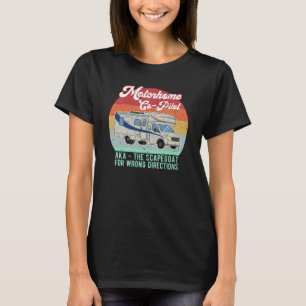 Funny Motorhome Co Pilot Scapegoat Geschenk T-Shirt