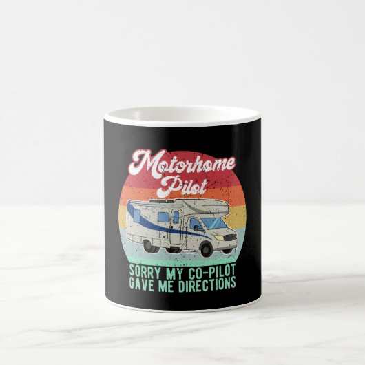 Funny Motorhome Pilot Geschenk Kaffeetasse (Mittel)