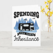 Funny Motorhome RV Rentirement Geschenk Vater Karte (Gelbe Blume)