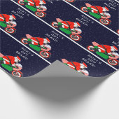 Funny Motorrad Motocross Urlaub Geschenk Geschenkpapier (Ecke)