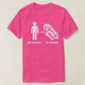 Funny Motorrad Rider Mein Freund Moto Bikers Gi T-Shirt (Design vorne)