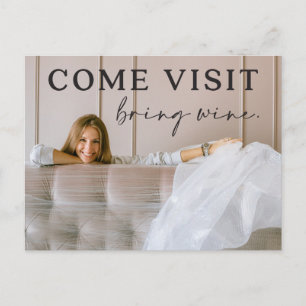 Funny Mouncement Ankündigung Postcard mit Foto Postkarte