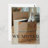 Funny Mouncement Ankündigung Postcard mit Foto Postkarte (Vorne/Hinten)