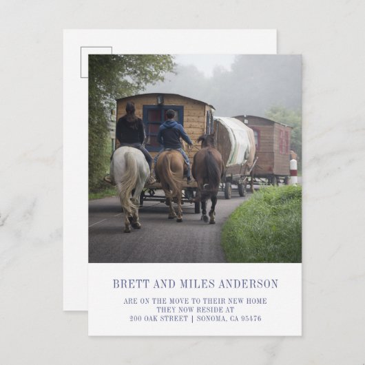 Funny Mouncement Announcement Postcard Ankündigungspostkarte (Vorne/Hinten)