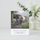 Funny Mouncement Announcement Postcard Ankündigungspostkarte (Stehend Vorderseite)