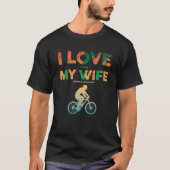 Funny Mountain Bike Kunst für Männer Vater MTB Ber T-Shirt (Vorderseite)
