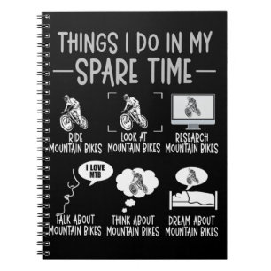 Funny Mountain Bike Lover MTB Spaß Reiten Notizblock