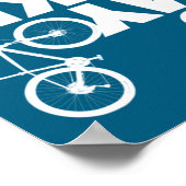 Funny Mountain Bike Poster (Ecke)