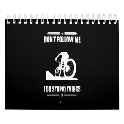 Funny Mountain Bike Quotes Biker Cyclist Kalender (Titelbild)