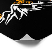 Funny Mountain Biking Art For Men Women Cycling Do Poster (Ecke)