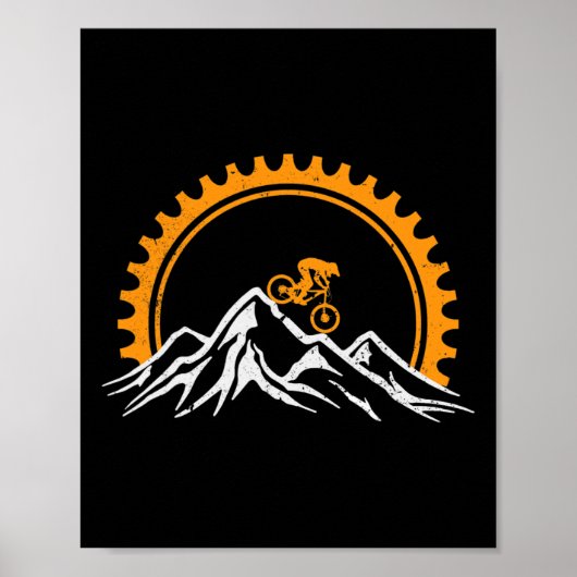 Funny Mountain Biking Art For Men Women Cycling Do Poster (Vorne)